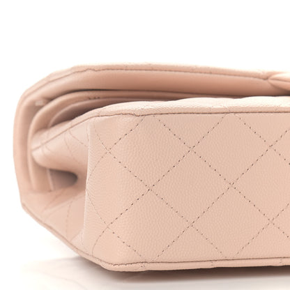 Chanel Caviar Quilted Medium Double Flap Light Beige 8 of 9
