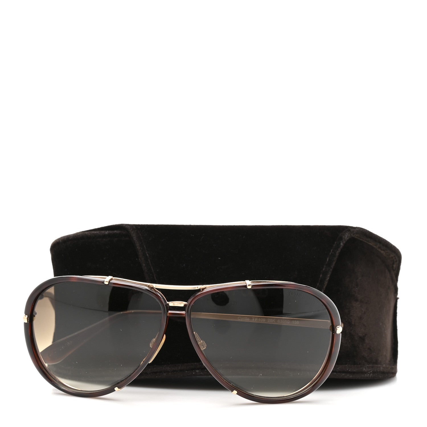 Tom Ford Cyrille Sunglasses TF 109 Tortoise 8 of 8