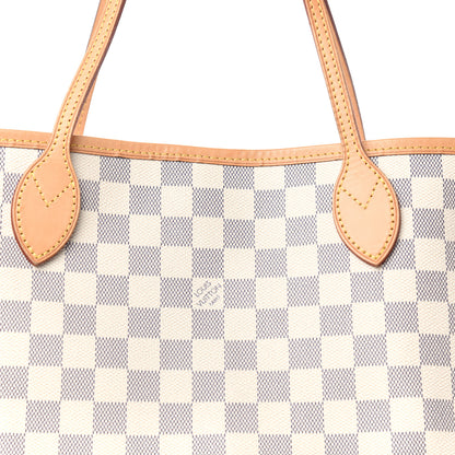 Louis Vuitton Damier Azur Neo Neverfull MM Rose Ballerine 10 of 10