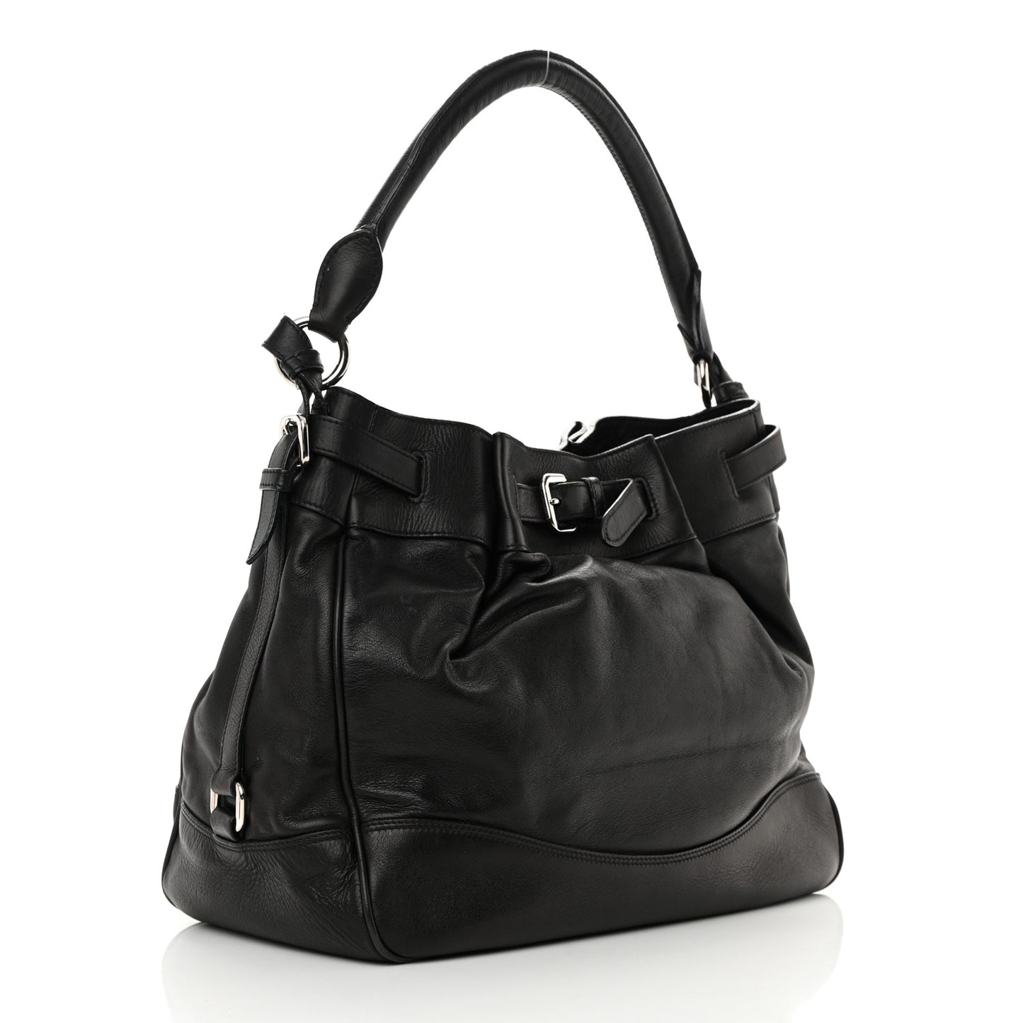 Vitello Daino Tote Black