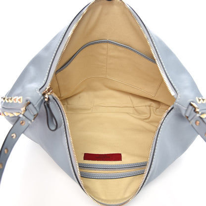 Valentino Garavani Vitello Rockstud Hobo Light Blue 5 of 11
