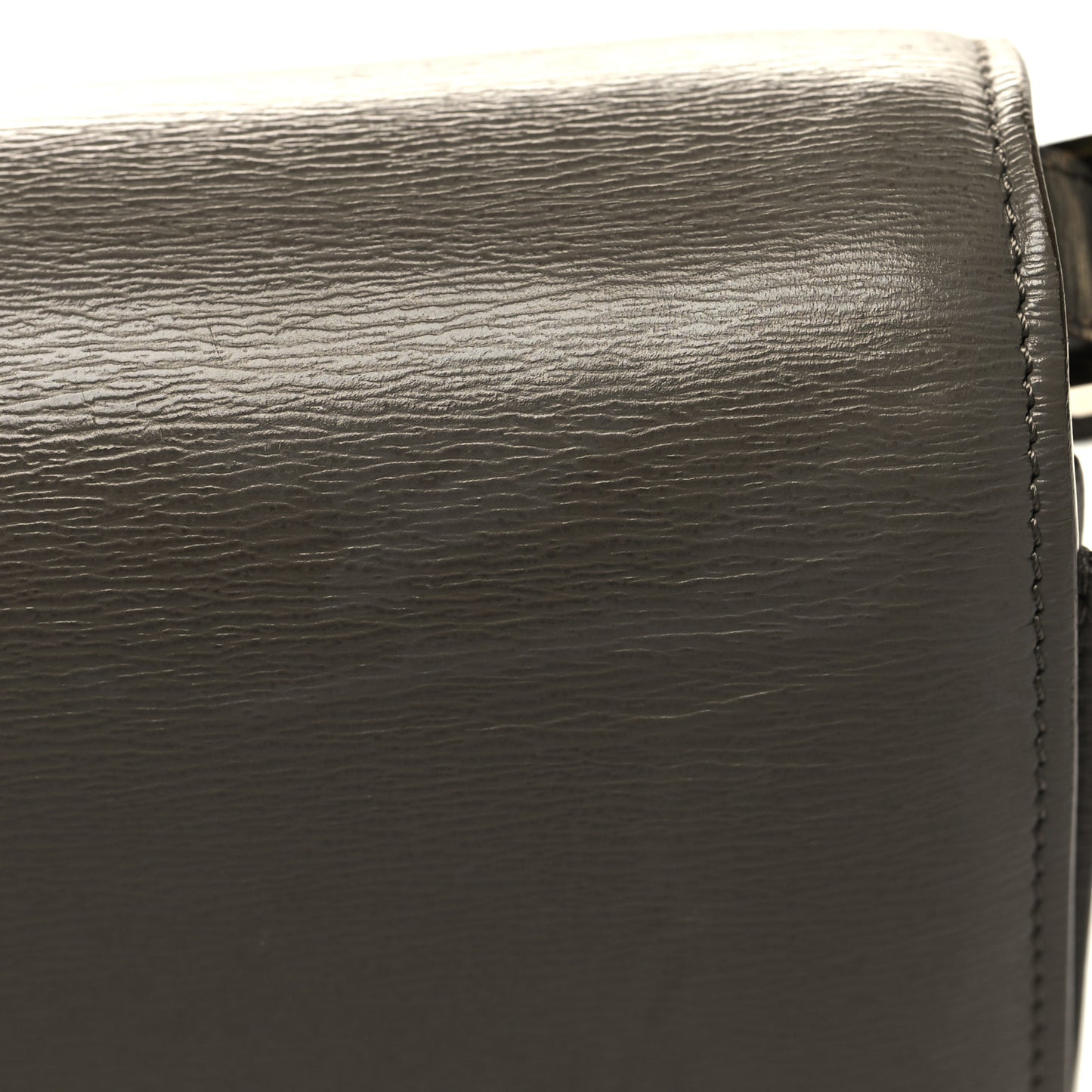 Liege Calfskin Medium Classic Box Flap Bag Souris