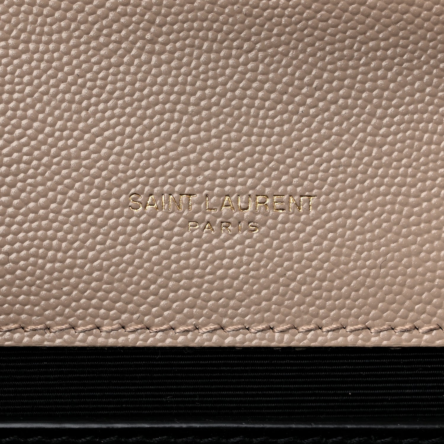 Saint Laurent Grain De Poudre Medium Monogram Kate Satchel Dark Beige 9 of 9