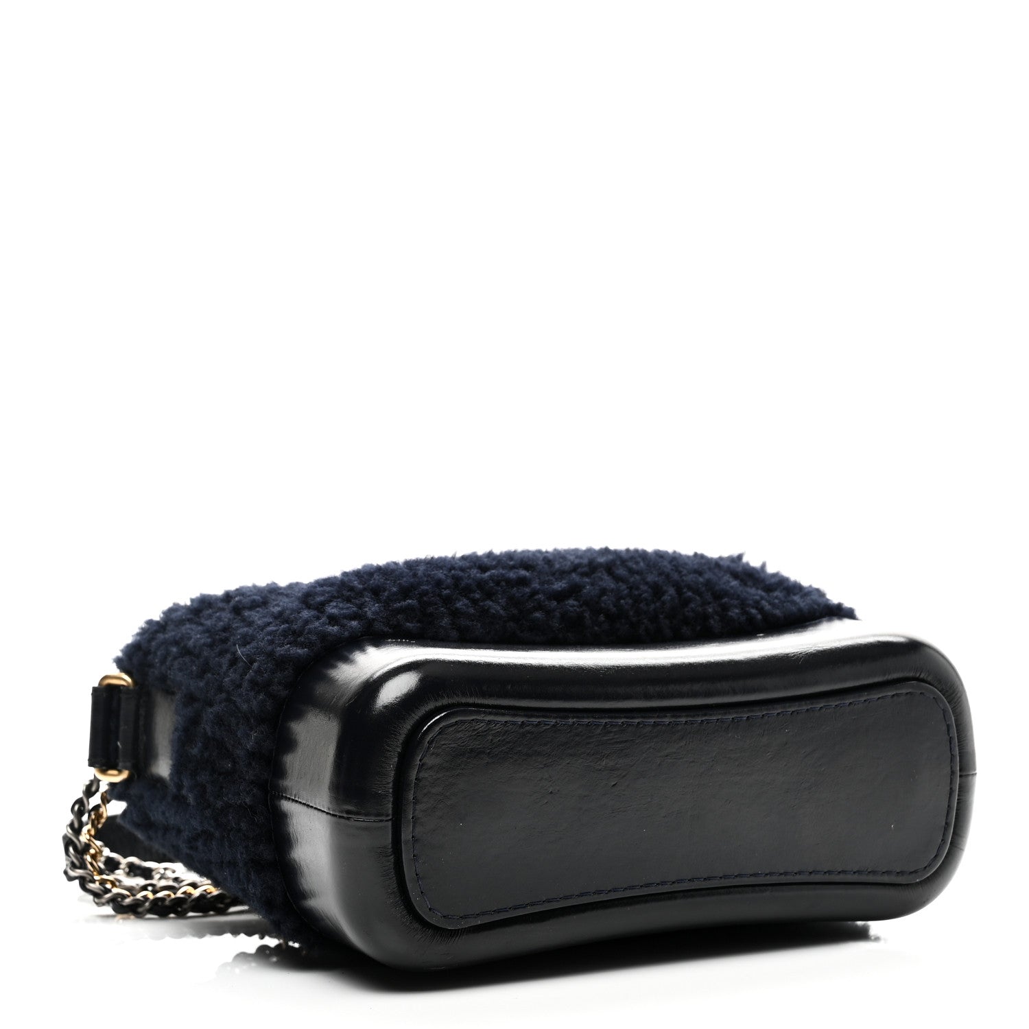 Chanel Shearling Small Gabrielle Hobo Navy 4 of 10
