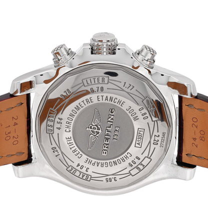 Breitling Stainless Steel Alligator 48mm Super Avenger II Automatic Watch Volcano Silver A13371 4 of 5