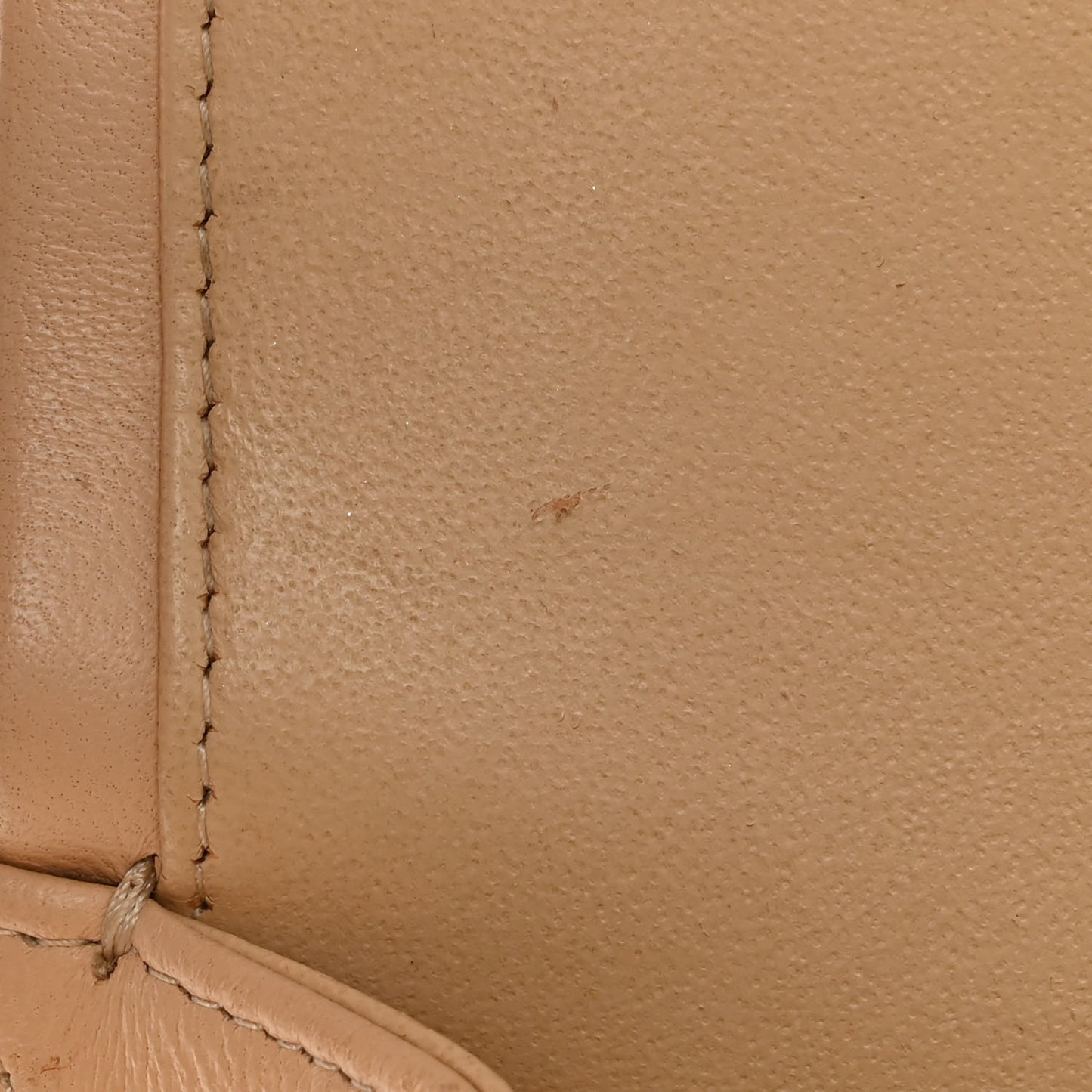 Lambskin Quilted Jumbo Double Flap Beige