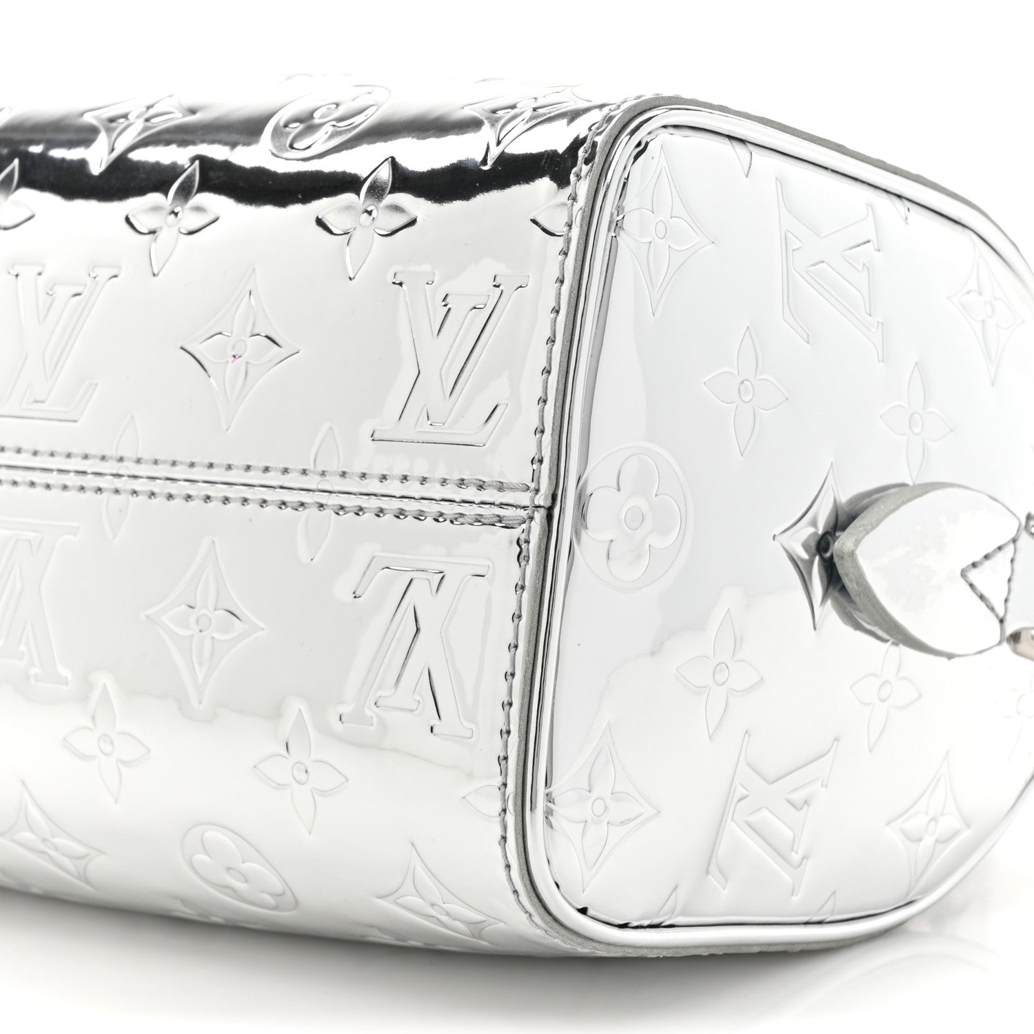 Louis Vuitton Monogram Miroir Speedy Bandouliere 20 Silver 8 of 10