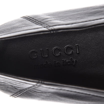 Gucci Lambskin Wolf Embroidered Mens Brixton Horsebit Loafers 7.5 Black 5 of 10