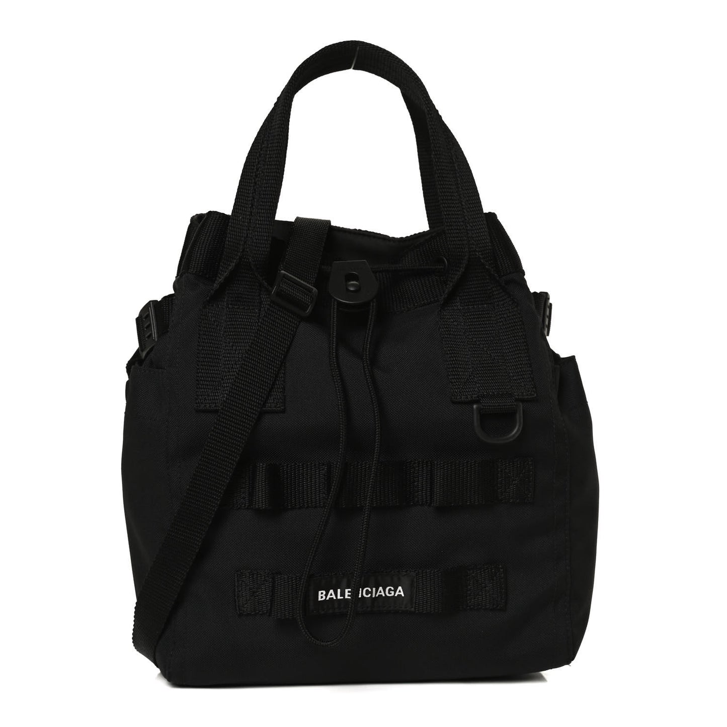 Nylon Small Army Tote Bag Black