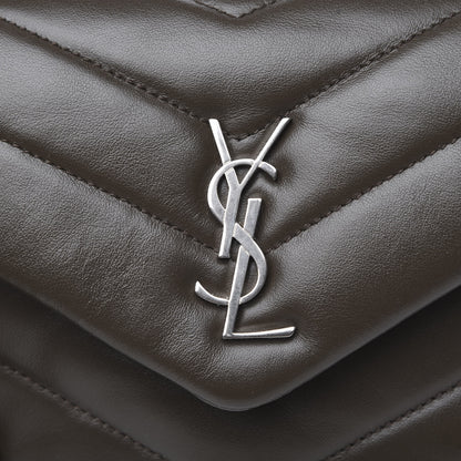 Saint Laurent Calfskin Y Quilted Monogram Toy Loulou Crossbody Bag Faggio 10 of 10