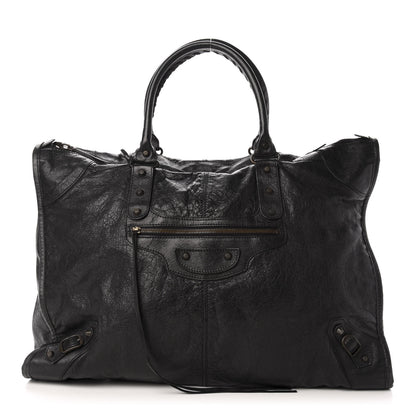 Balenciaga Agneau Classic Hardware Weekender Black 3 of 12