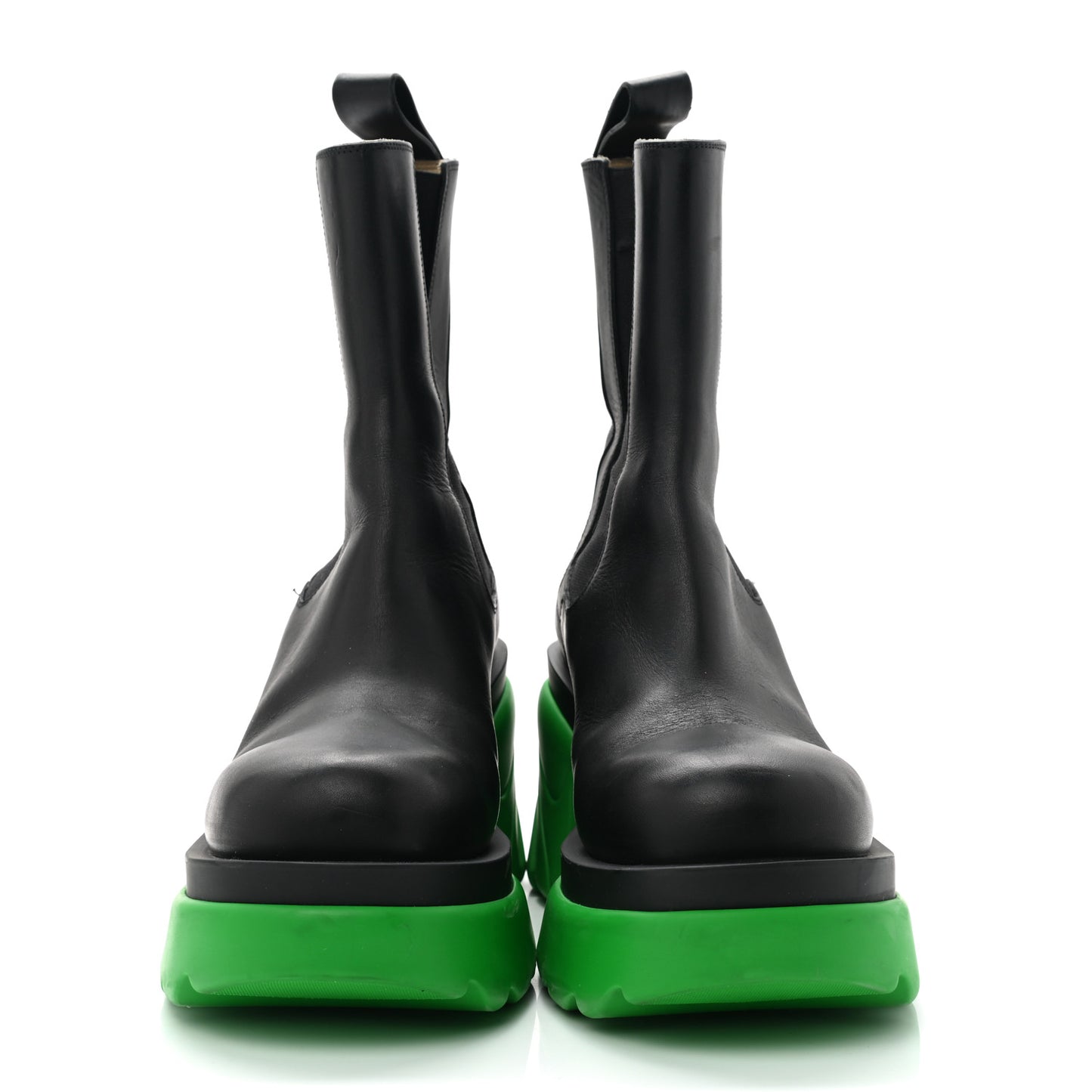 Calfskin The Flash Chelsea Boots 39 Black Grass