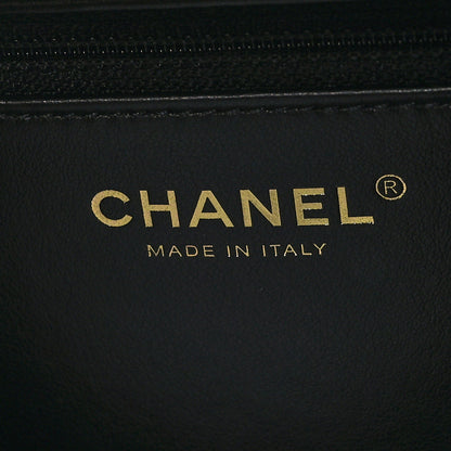 Chanel Caviar Quilted Large CC Filigree Vanity Case Beige Black 8 of 12