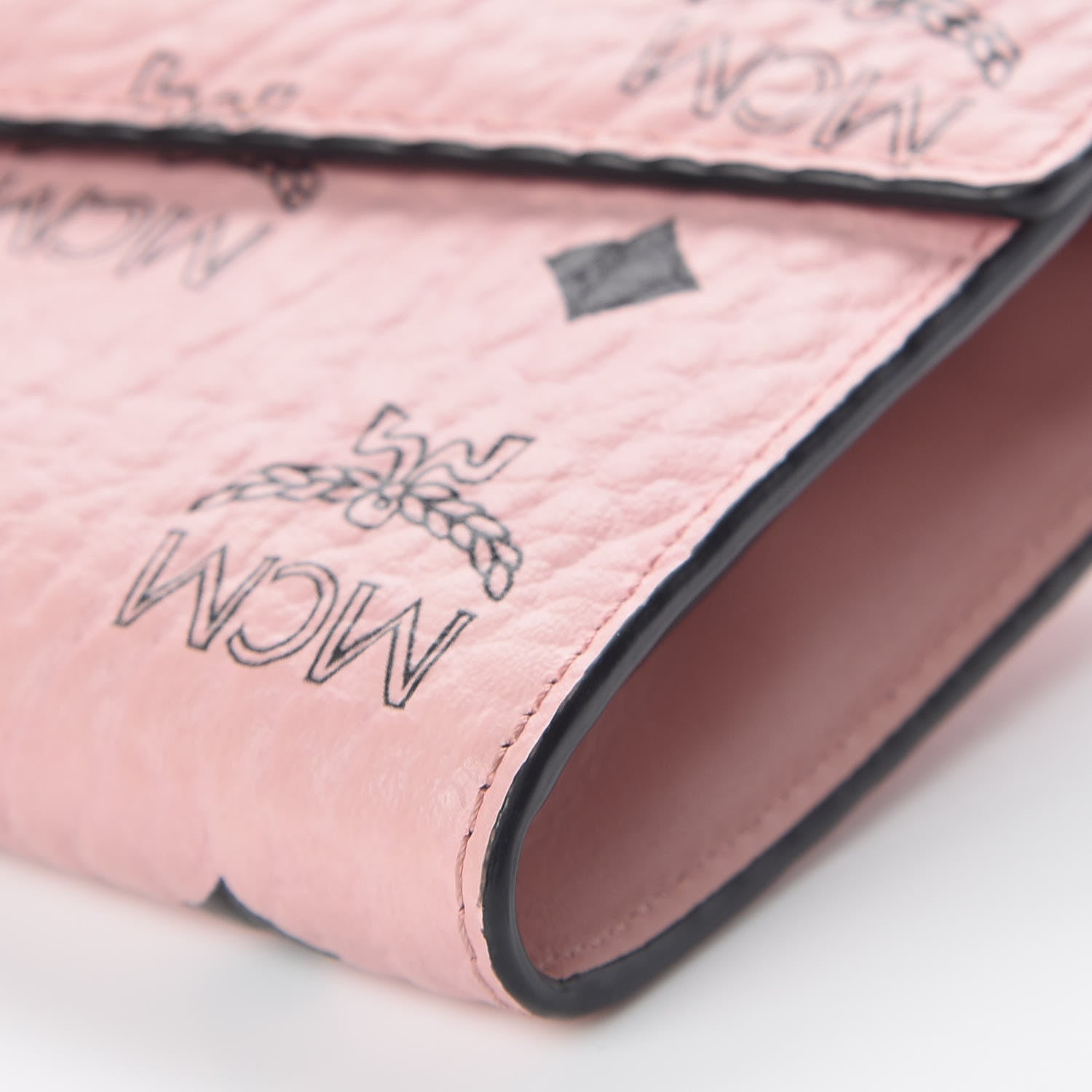 MCM Visetos Large Patricia Wallet On Chain Soft Pink 9 of 11