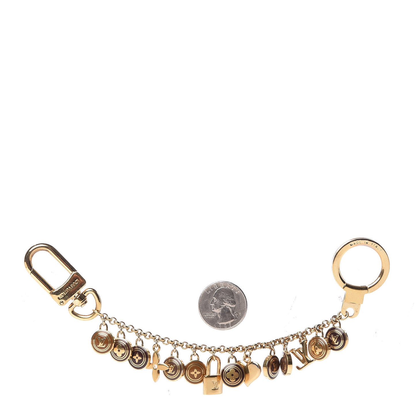 Pastilles Key Chain Bag Charm Brown