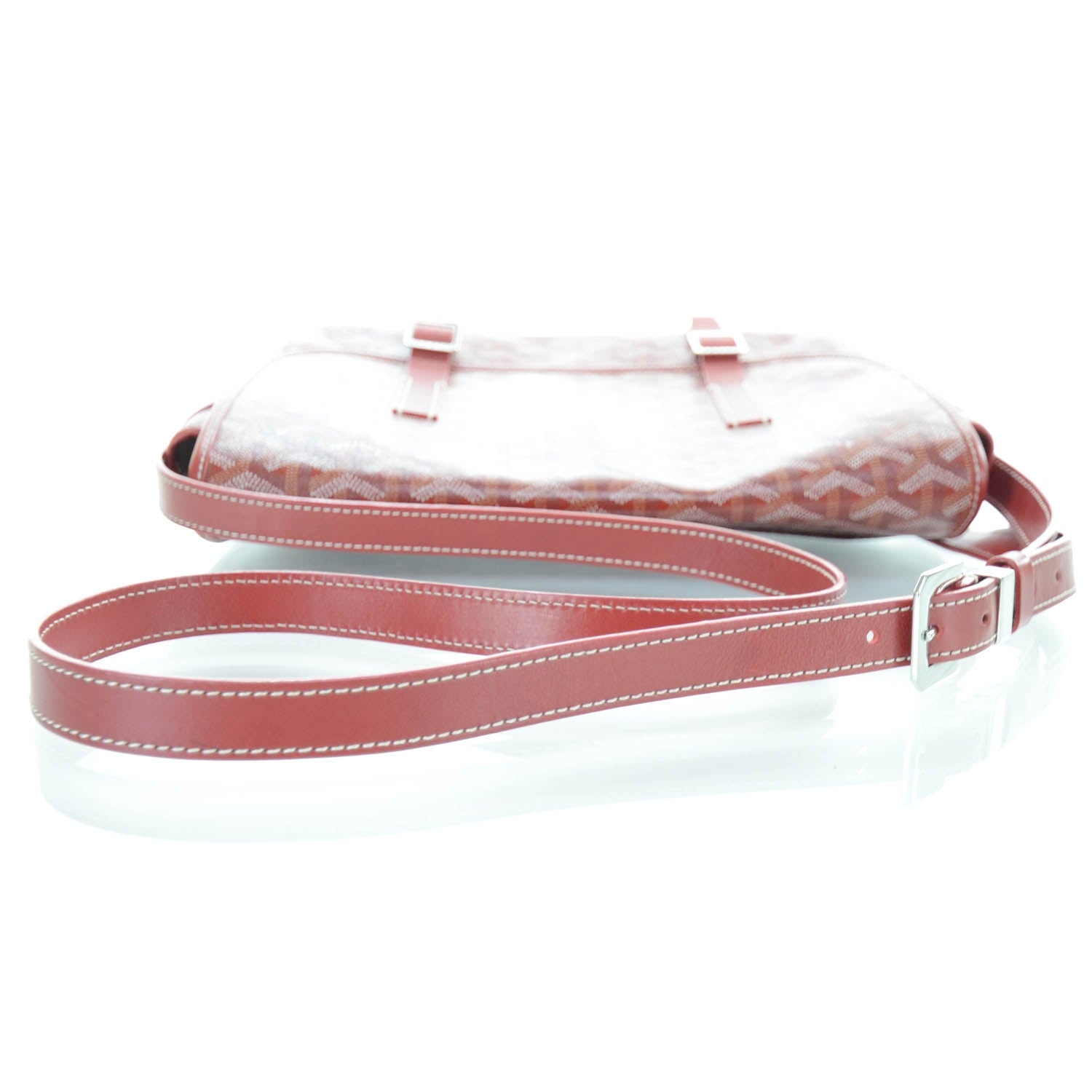 Goyard Goyardine Belvedere MM Messenger Bag Red 4 of 9