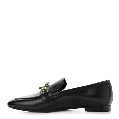 Louis Vuitton Calfskin Upper Case Flat Loafer 40 Black 1 of 8