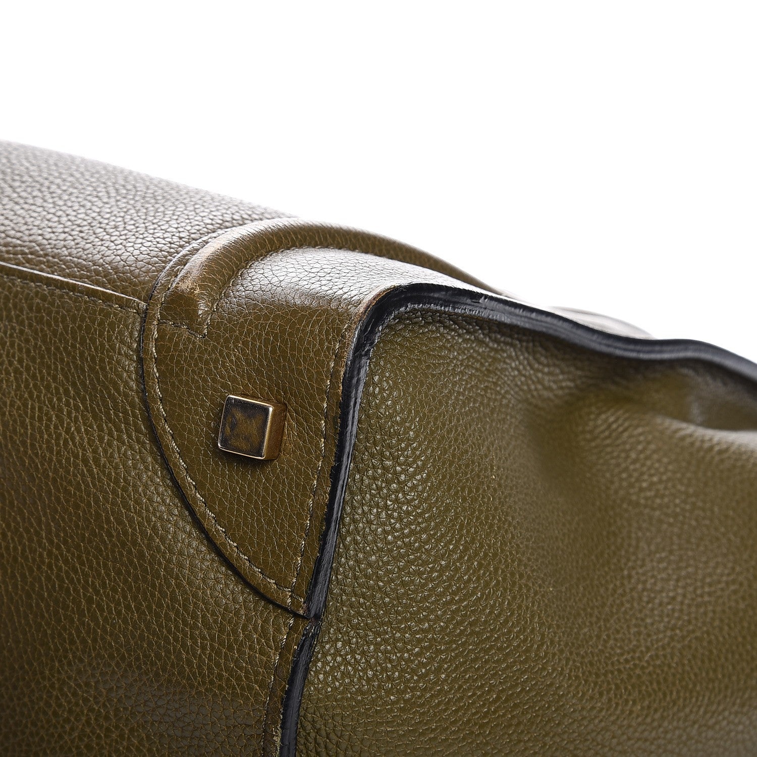 Celine Drummed Calfskin Mini Luggage Jungle 13 of 17