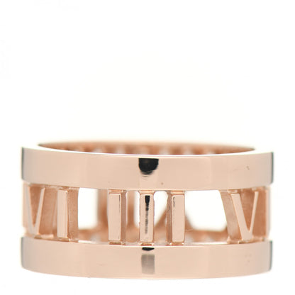 Tiffany 18K Rose Gold Diamond Wide Atlas Open Ring 50 5.25 3 of 5