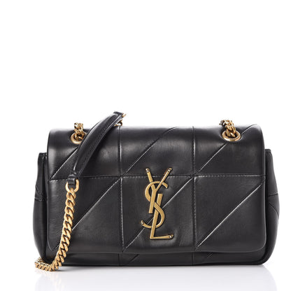 Saint Laurent Lambskin Patchwork Monogram Small Jamie Black 1 of 9