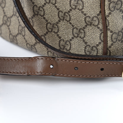 Gucci GG Supreme Monogram Margaux Calfskin Medium Nice Boston Beige Ebony Acero 21 of 25