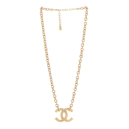 Chanel CC Pendant Chain Necklace Gold 3 of 6