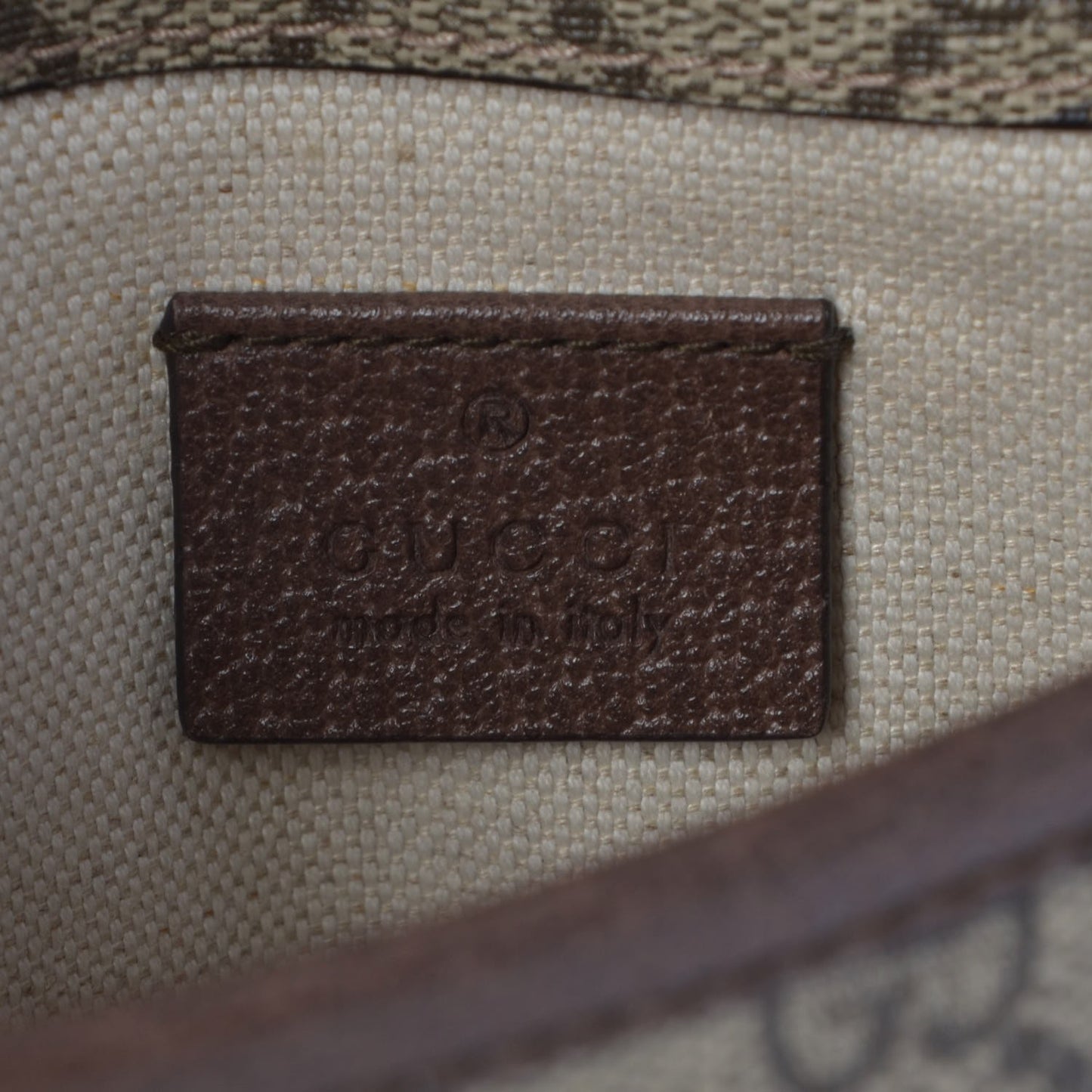 GG Supreme Monogram Neo Vintage Web Belt Bag Brown