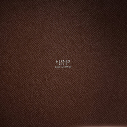 Hermes Epsom Tressage De Cuir Picotin Lock 22 MM Gold Craie Black 8 of 10