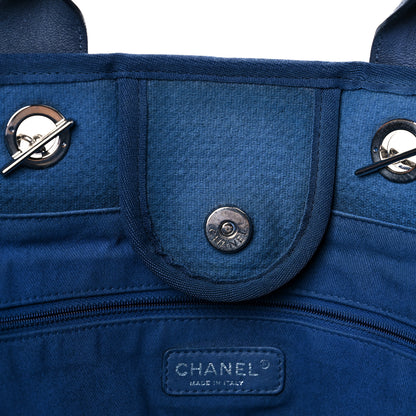 Chanel Canvas Medium Deauville Tote Blue 14 of 27