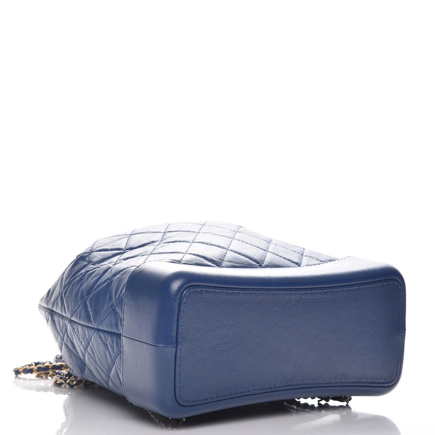 Chanel Aged Calfskin Quilted Gabrielle Backpack Dark Blue 4 of 8