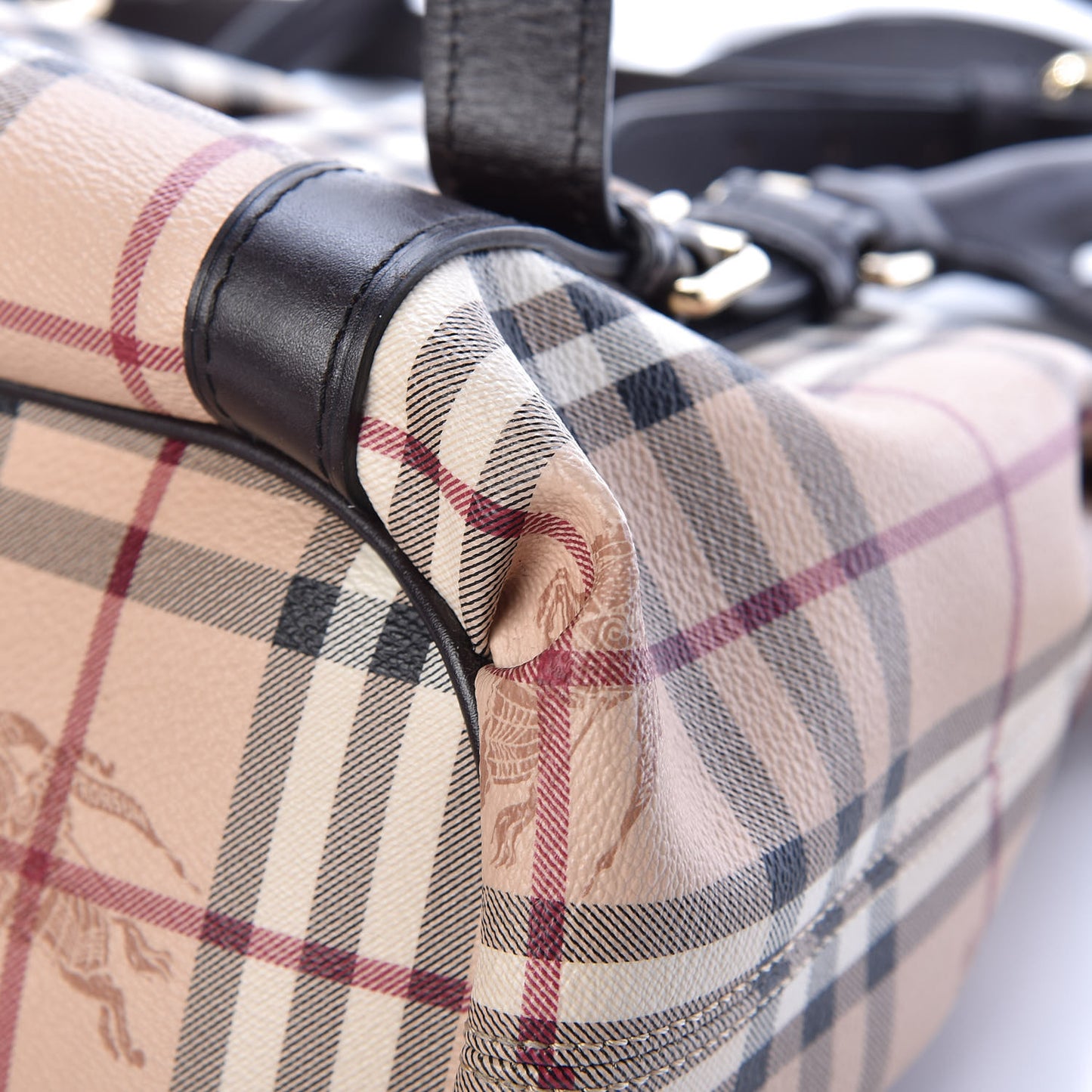 Haymarket Check Small Northfield Tote Chocolate