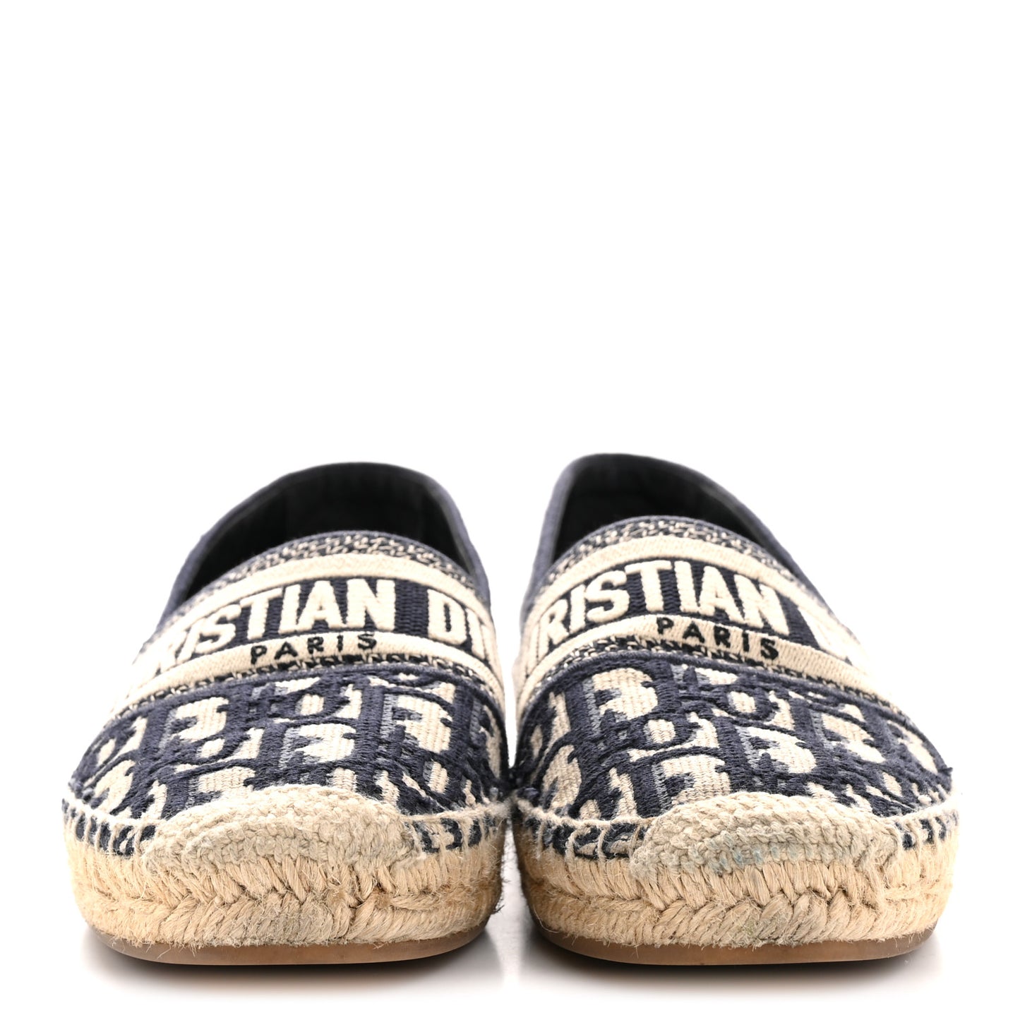 Oblique Embroidered Granville 15mm Espadrilles 37 Deep Blue