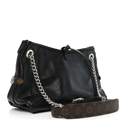 Louis Vuitton Lambskin CarryAll Vibe BB Black 3 of 9