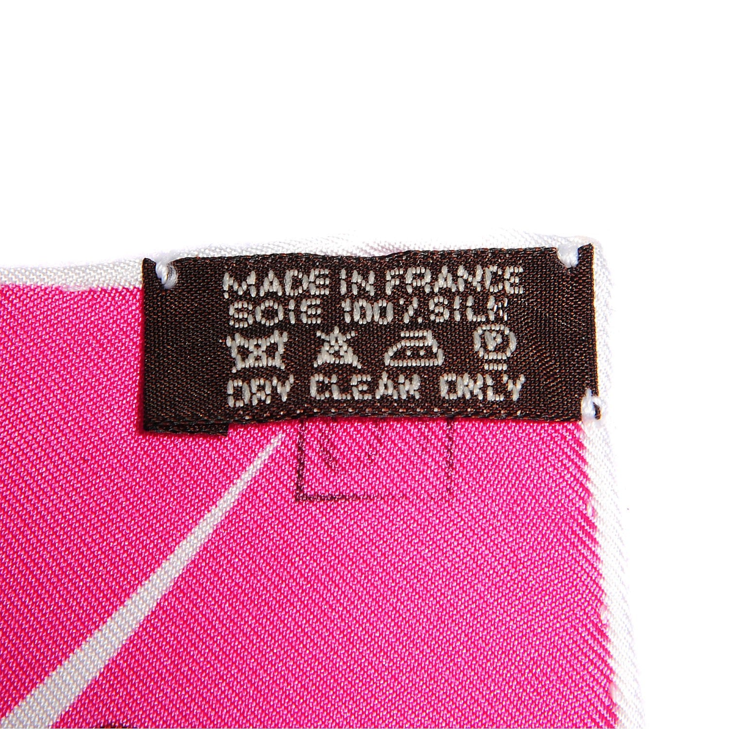 Hermes Silk Magic Kelly Scarf 90 Rose Indien Vieux Rose Blanc 7 of 8