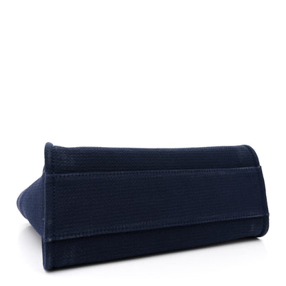 Chanel Mixed Fibers Small Deauville Tote Navy 5 of 13