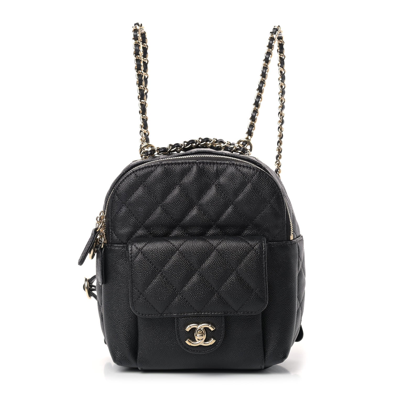 Chanel Caviar Quilted Small CC Day Backpack Black 1 of 10