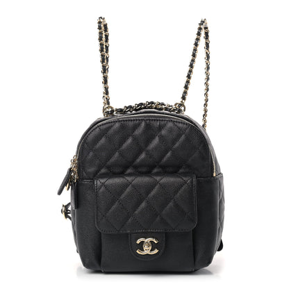 Chanel Caviar Quilted Small CC Day Backpack Black 1 of 10