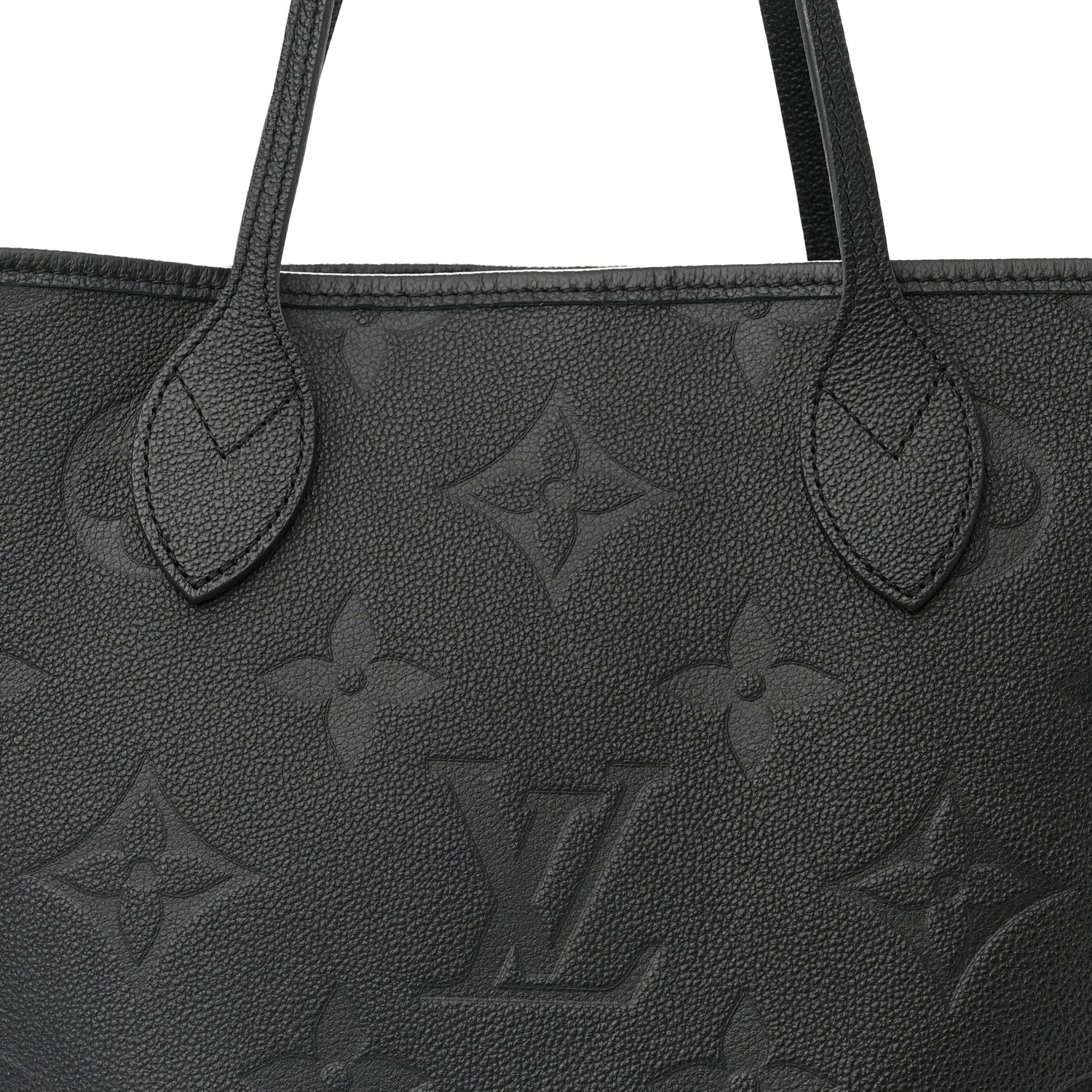 Louis Vuitton Empreinte Monogram Giant Neverfull MM Black 7 of 9