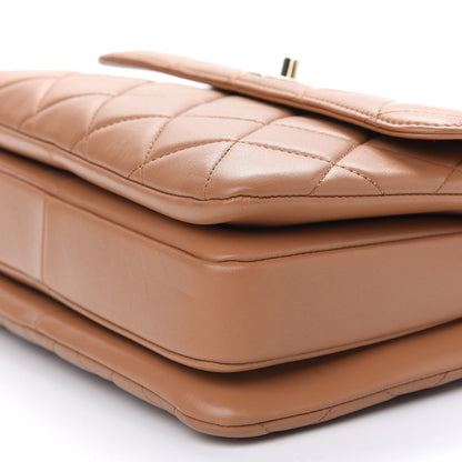 Chanel Lambskin Quilted Small Trendy CC Flap Dual Handle Bag Camel 9 of 9
