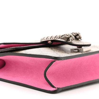 Gucci GG Supreme Monogram Mini Dionysus Shoulder Bag Pink 9 of 10