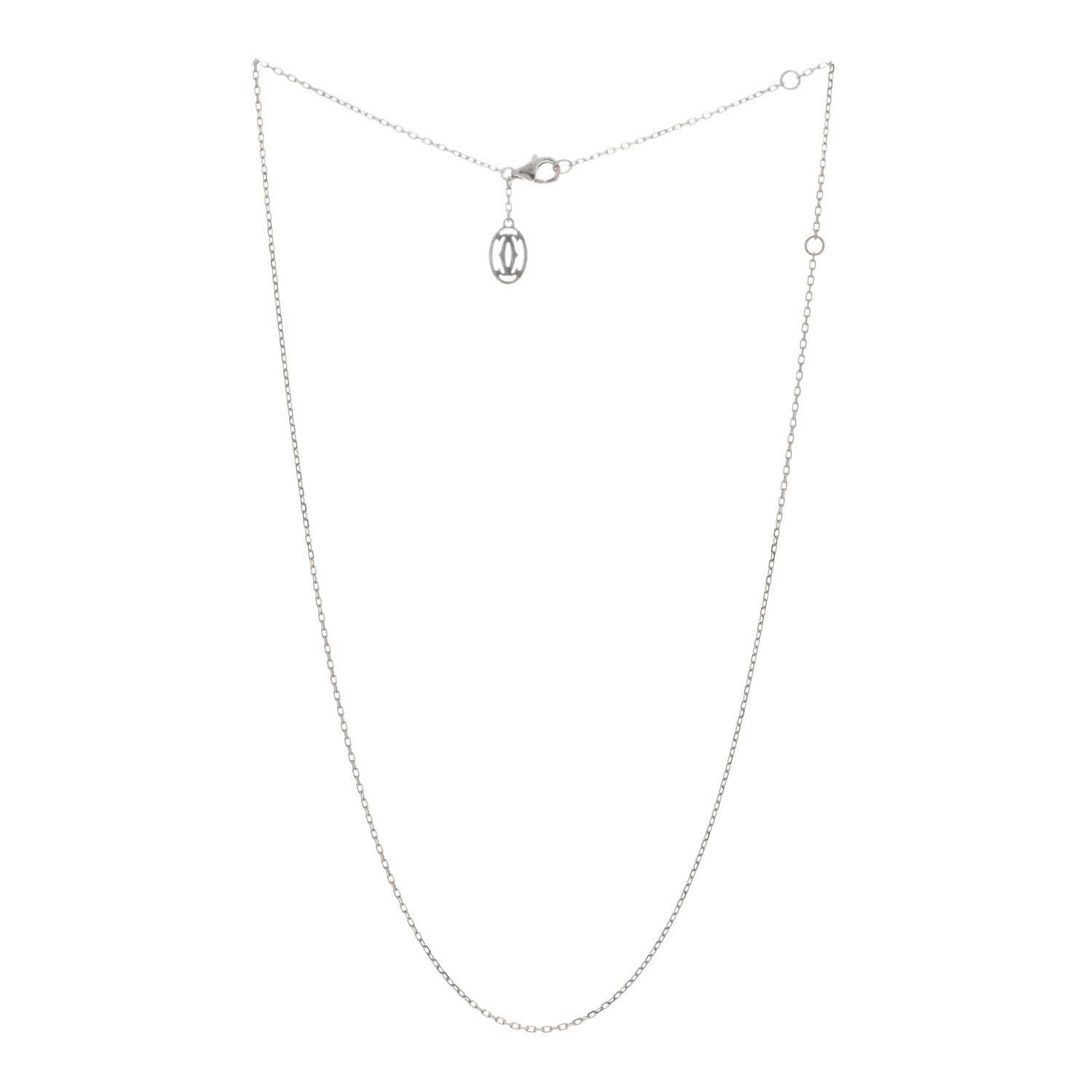 Cartier 18K White Gold Chain Necklace 2 of 4