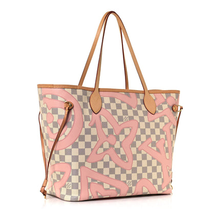 Louis Vuitton Damier Azur Tahitienne Neverfull MM 3 of 14