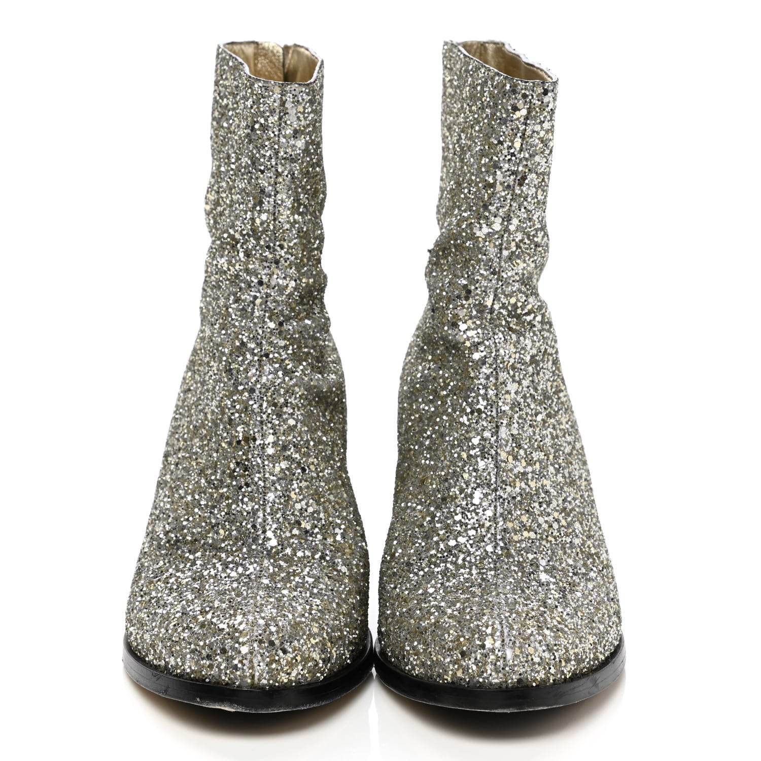 Jimmy Choo Glitter Easton Ankle Boots 39 Chai 2 of 11