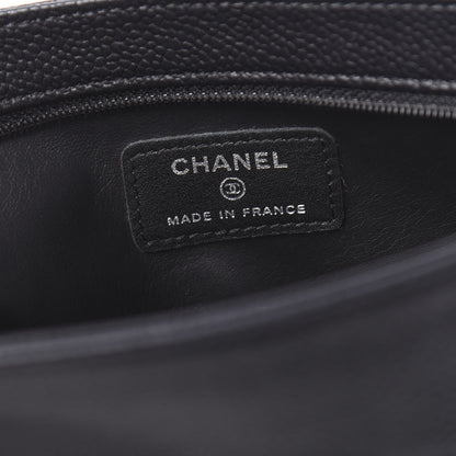 Chanel Caviar Timeless CC Cosmetic Pouch Black 6 of 10