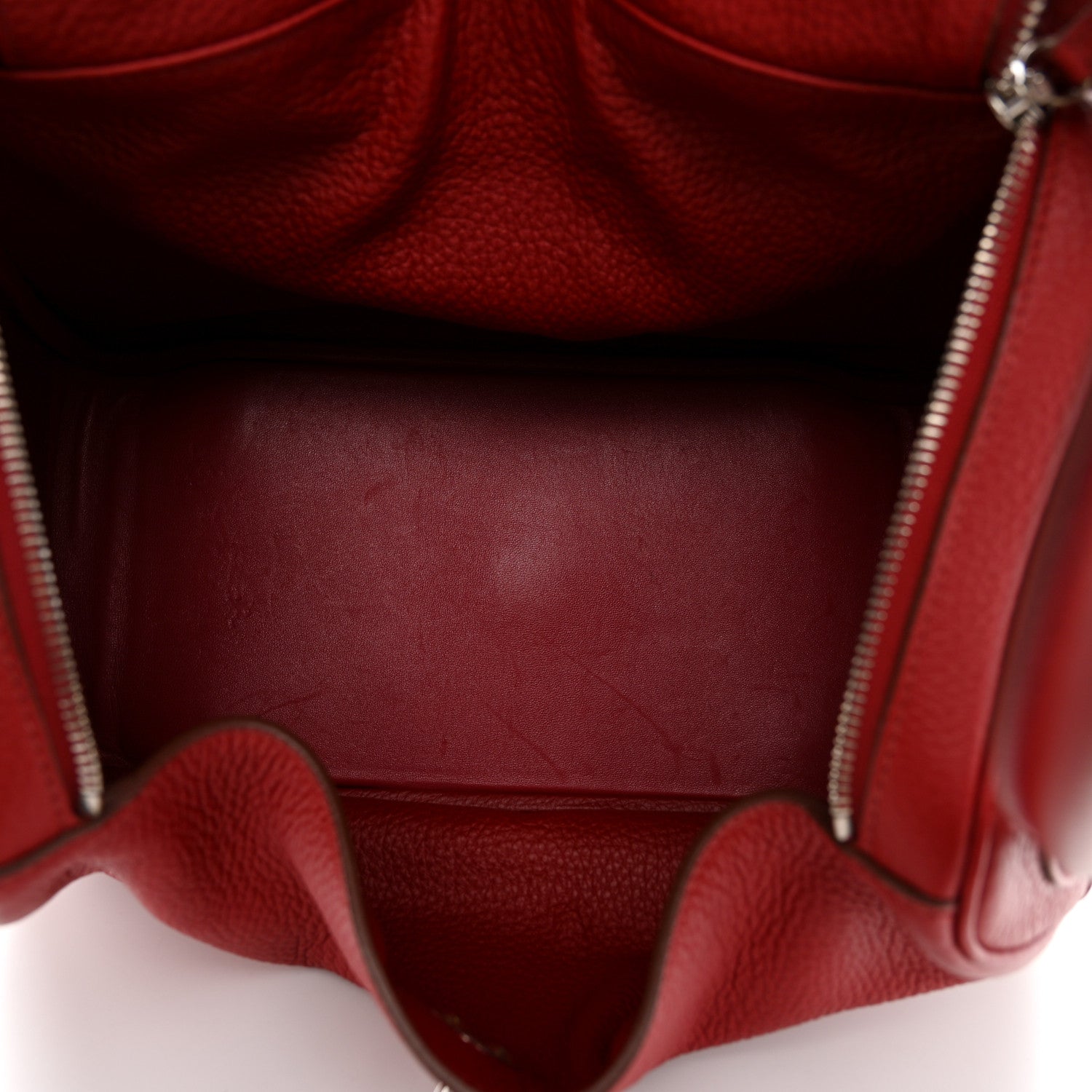 Hermes Taurillon Clemence Lindy 34 Rouge Vif 5 of 10