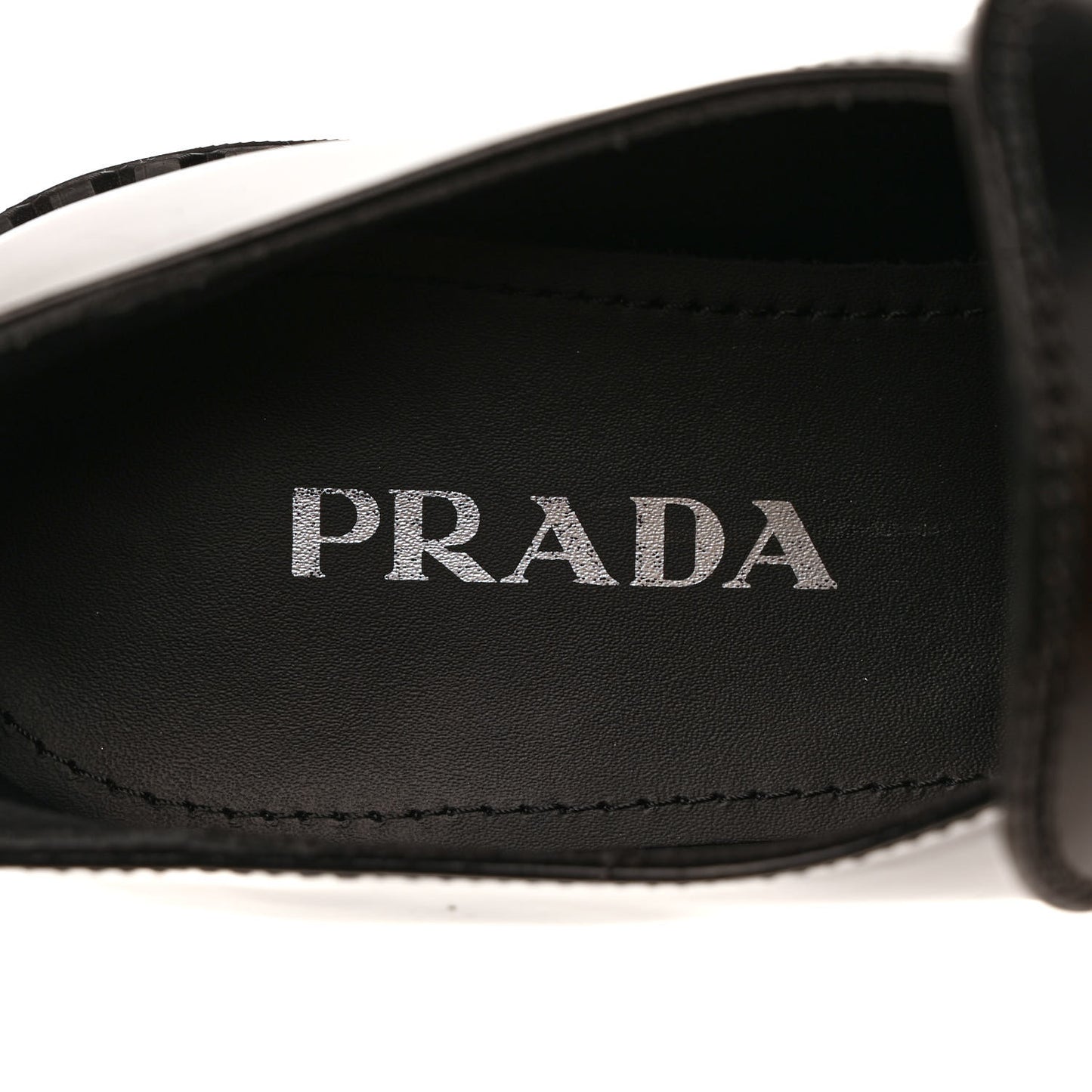 Spazzolato Metal Triangle Logo 50mm Loafers 40 Black