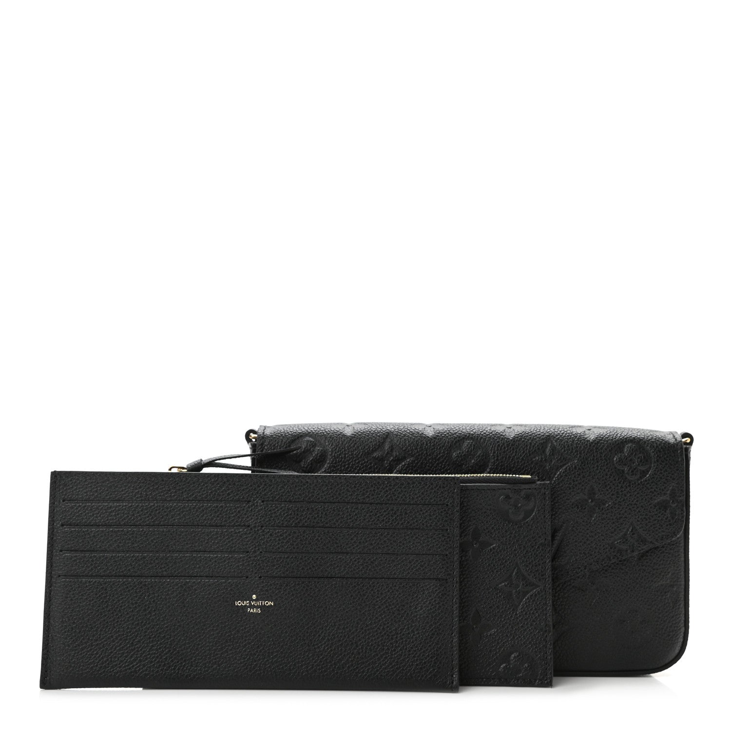 Louis Vuitton Empreinte Pochette Felicie Chain Wallet Black 1 of 11