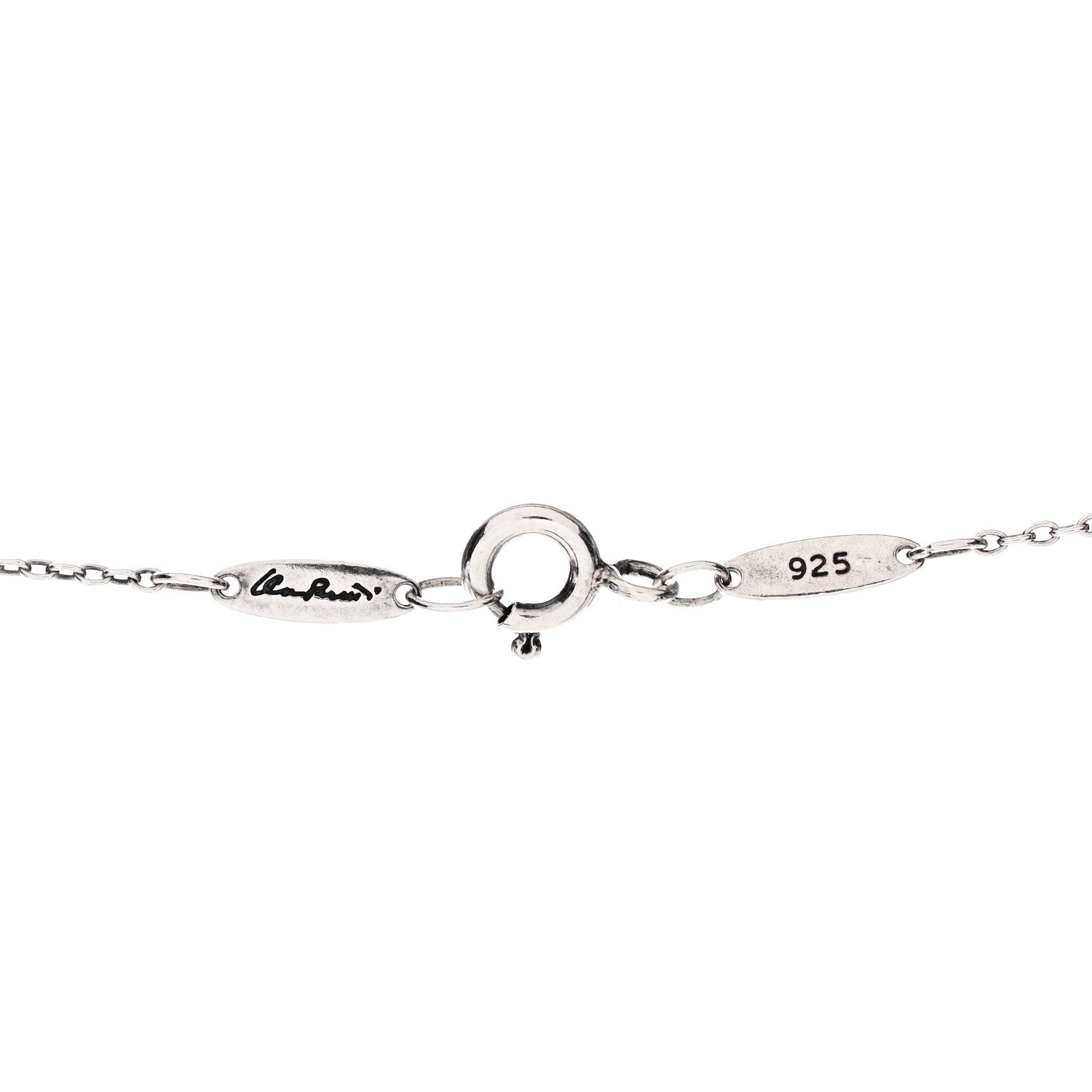 Tiffany Sterling Silver 16mm Elsa Peretti Open Heart Pendant Necklace 6 of 6