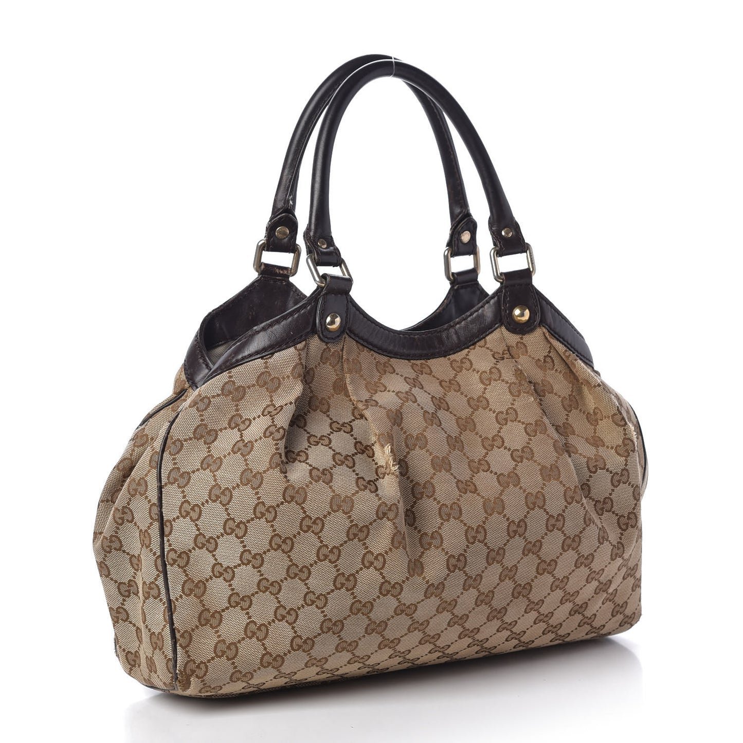 Monogram Medium Sukey Tote Dark Brown