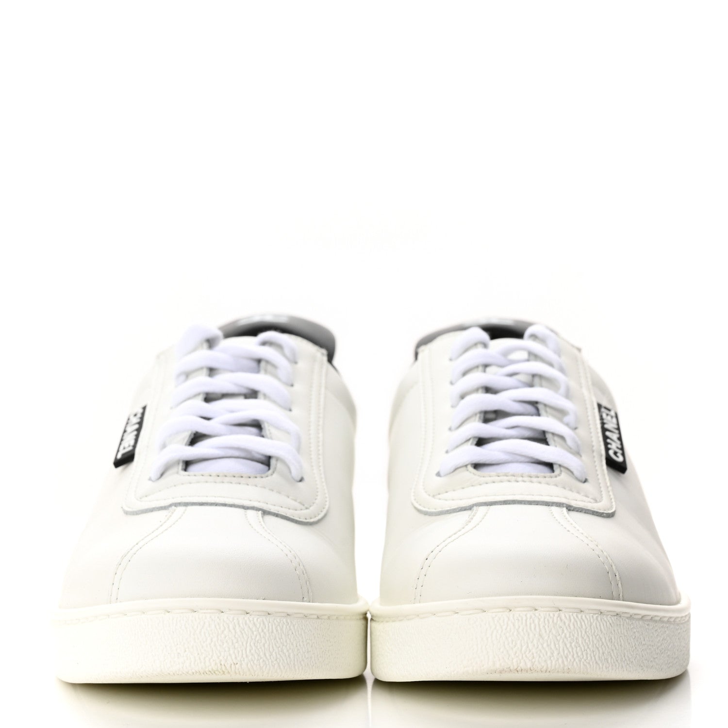 Chanel Calfskin CC Womens Sneakers 38 White 2 of 13